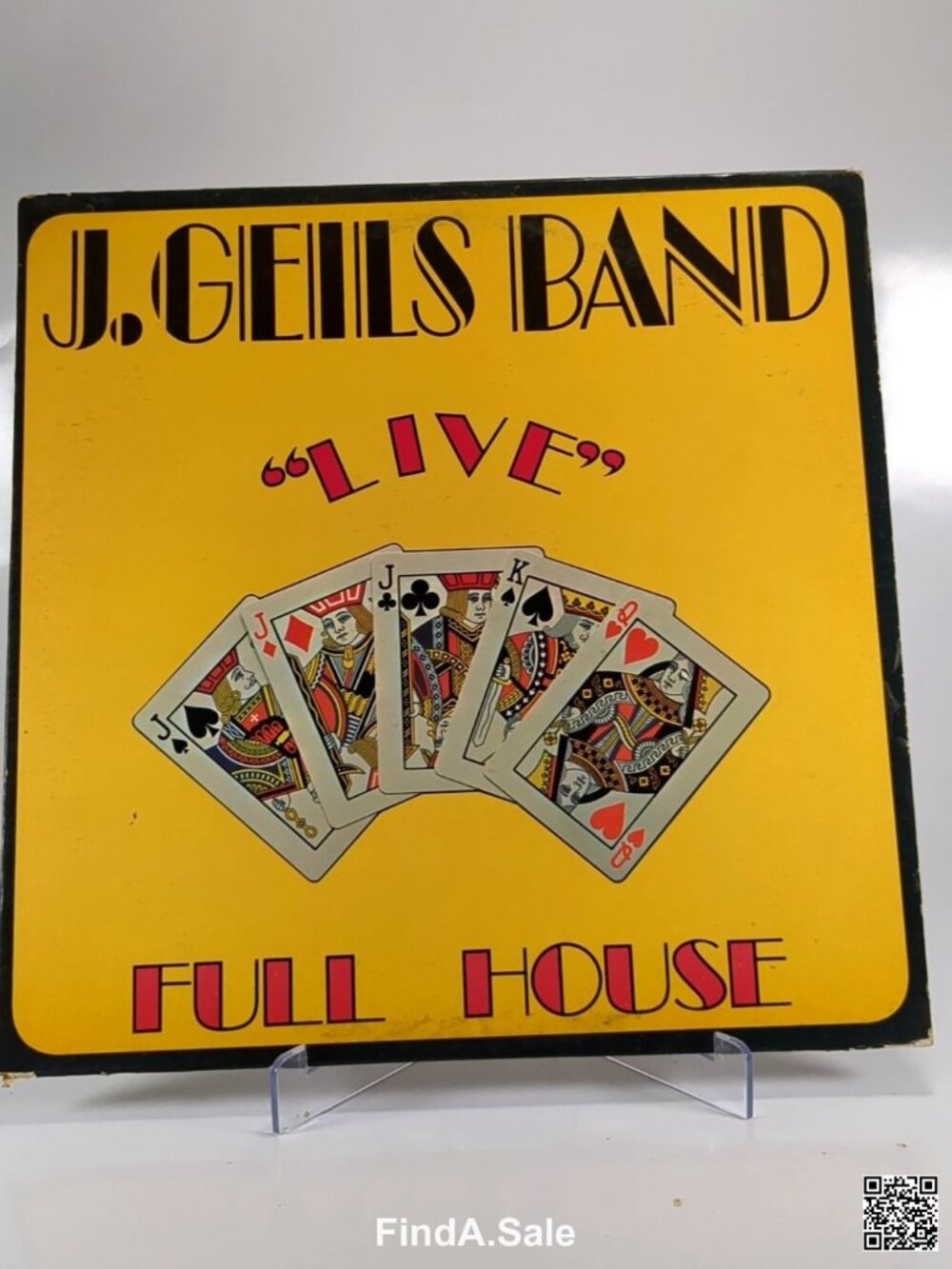J. Geils Band Live Full House Vinyl LP, 1972